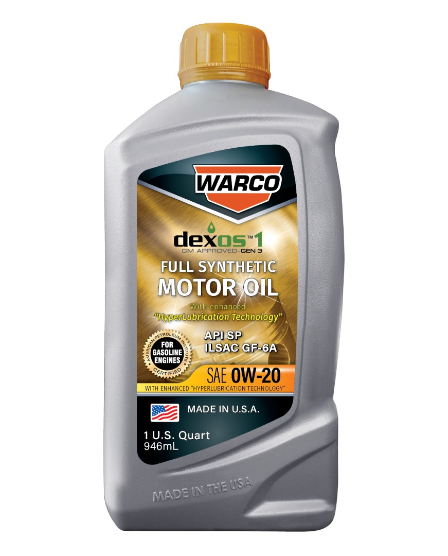 WARCO Full Synthetic dexos Gen 3 SAE 0W-20 SP GF-6A Motor Oil